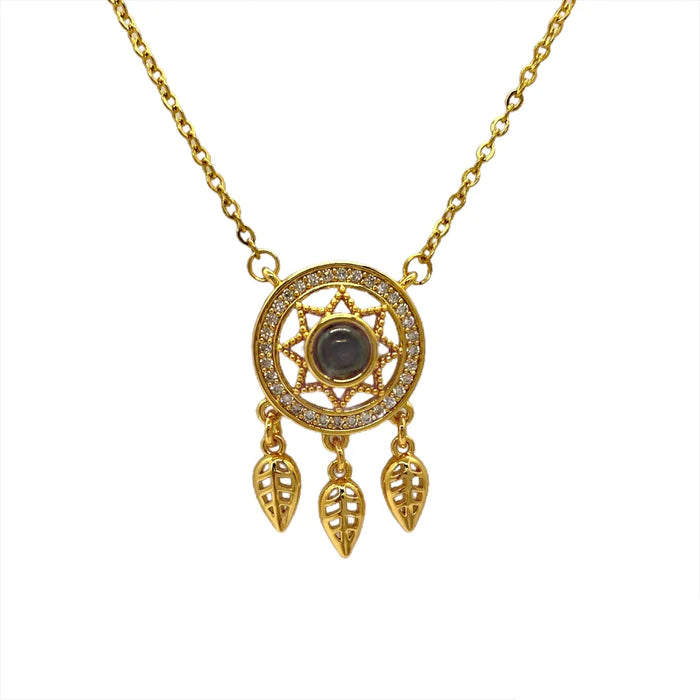 Desteyante Collar Atrapa sueños Te Amo en 100 Idiomas