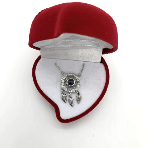 Desteyante Collar Atrapa sueños Te Amo en 100 Idiomas