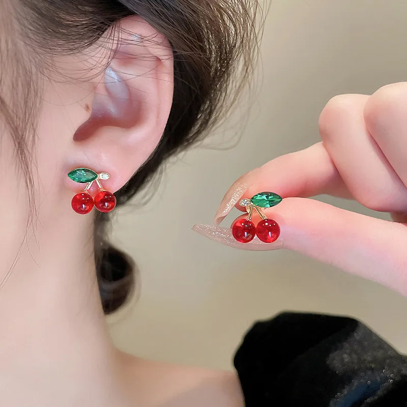 Aretes Cerezas Oro