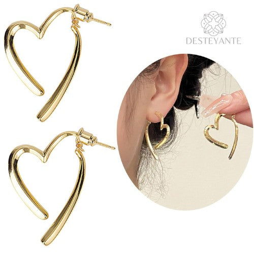 Aretes Corazón infinito