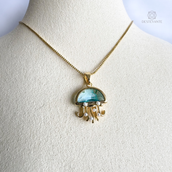 Collar Medusa Abisal Oro
