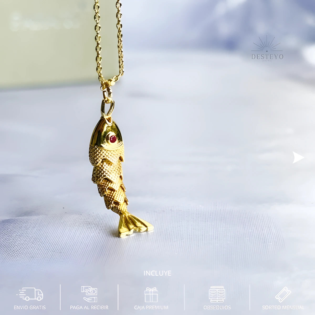 Collar Pez Koi Oro