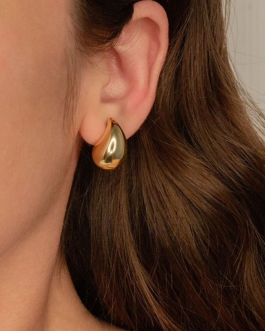 Aretes Gota de Oro