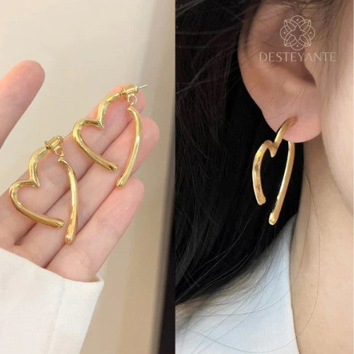 Aretes Corazón infinito