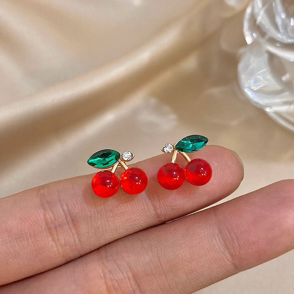 Aretes Cerezas Oro