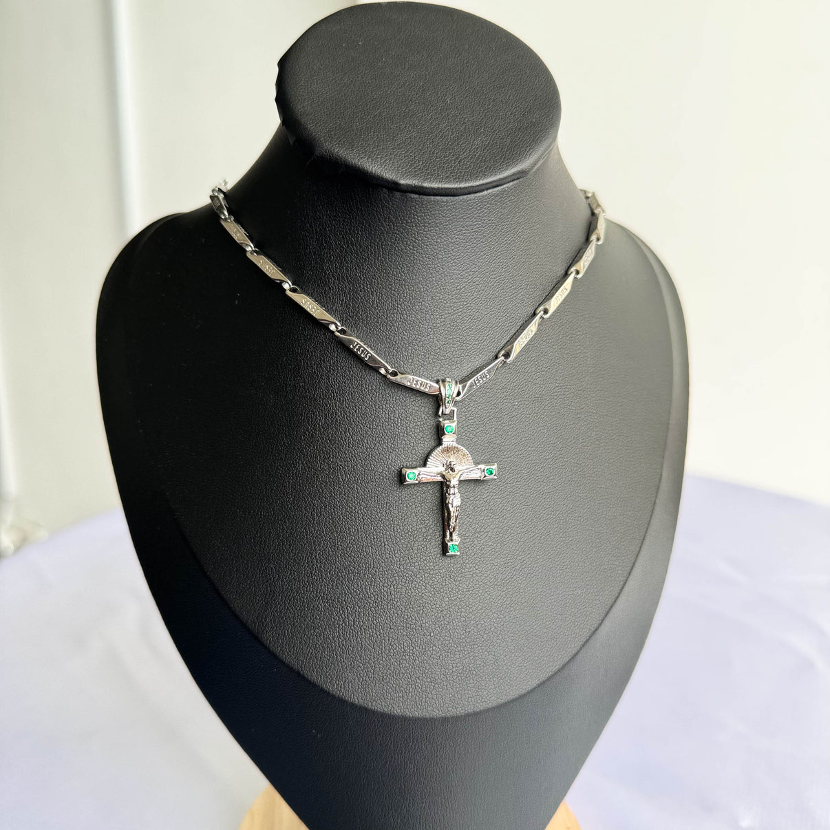 Cadena Cristo Jesus Plata