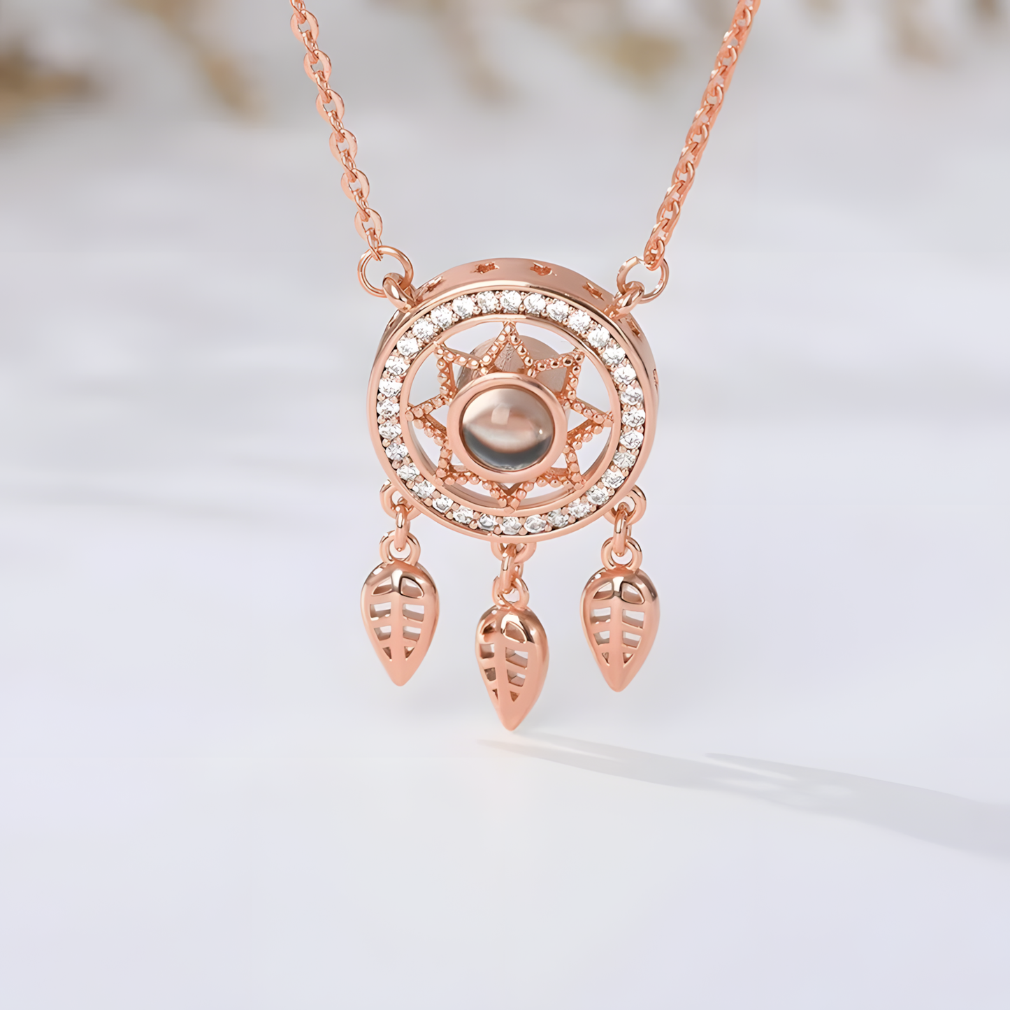 Desteyante Collar Atrapa sueños Te Amo en 100 Idiomas