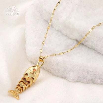 Collar Pez Koi Oro
