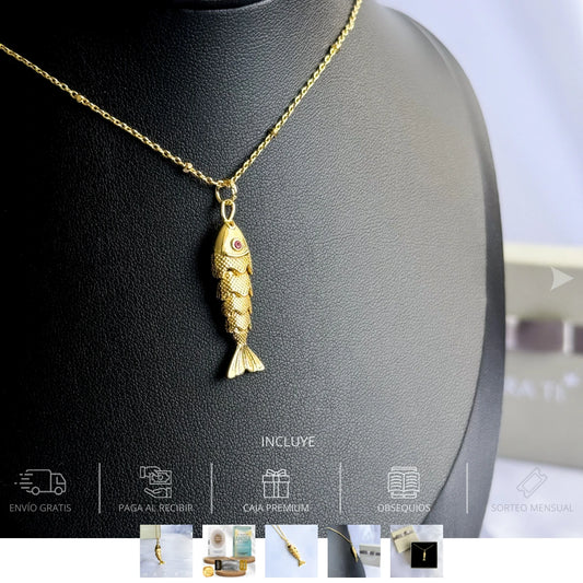 Collar Pez Koi Oro