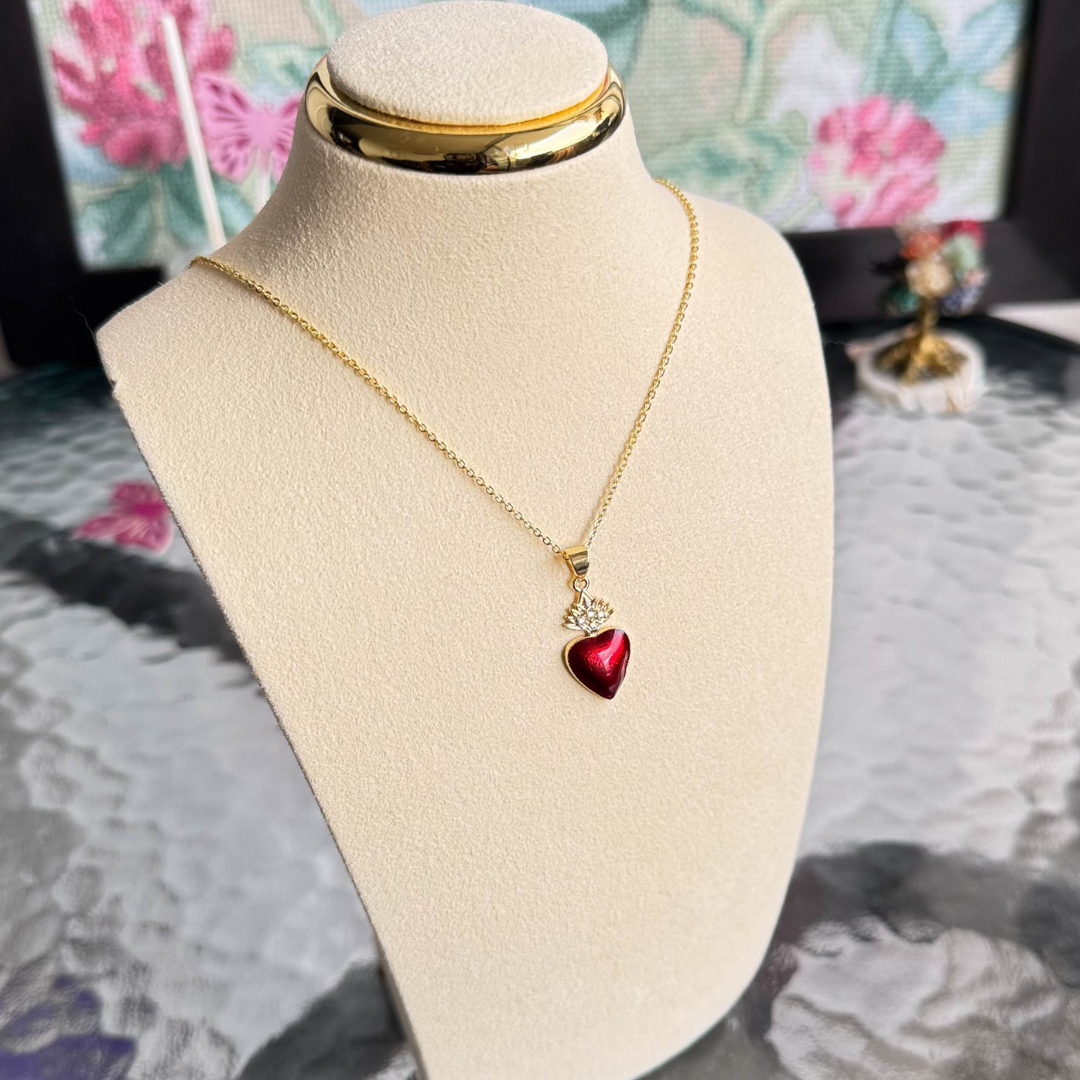 Collar Corazón de Fuego