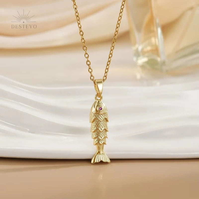 Collar Pez Koi Oro