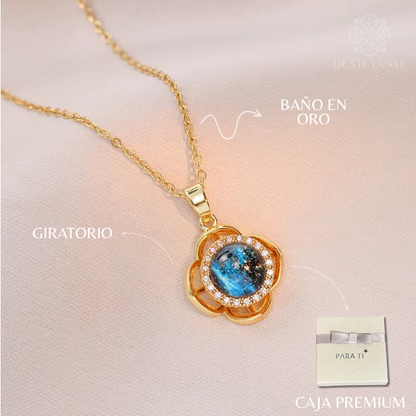 Collar Cosmos Giratorio Oro