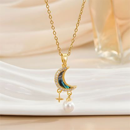 Collar Luz de Luna Creciente Oro