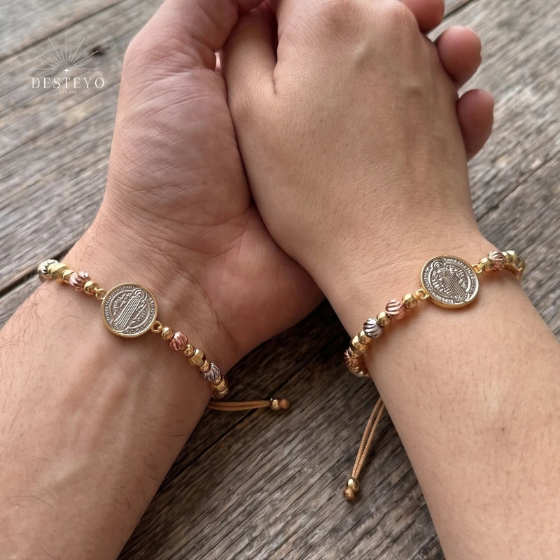 Pulsera San Benito 3 Oros