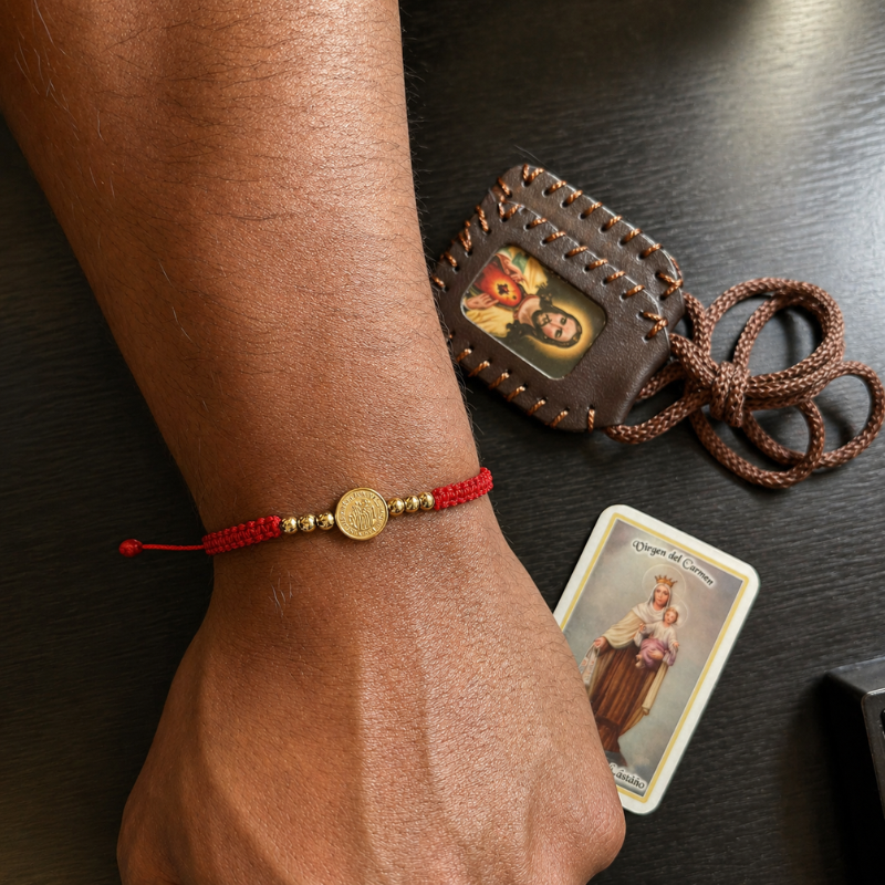Set Pulsera Virgen del Carmen & Escapulario