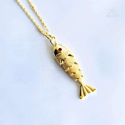 Collar Pez Koi Oro
