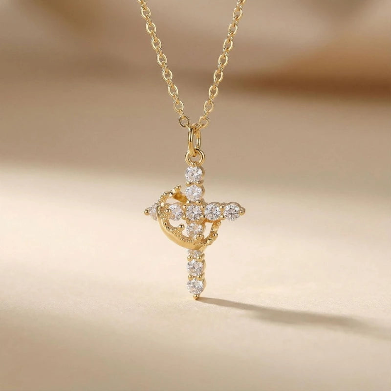 Collar Cruz corona
