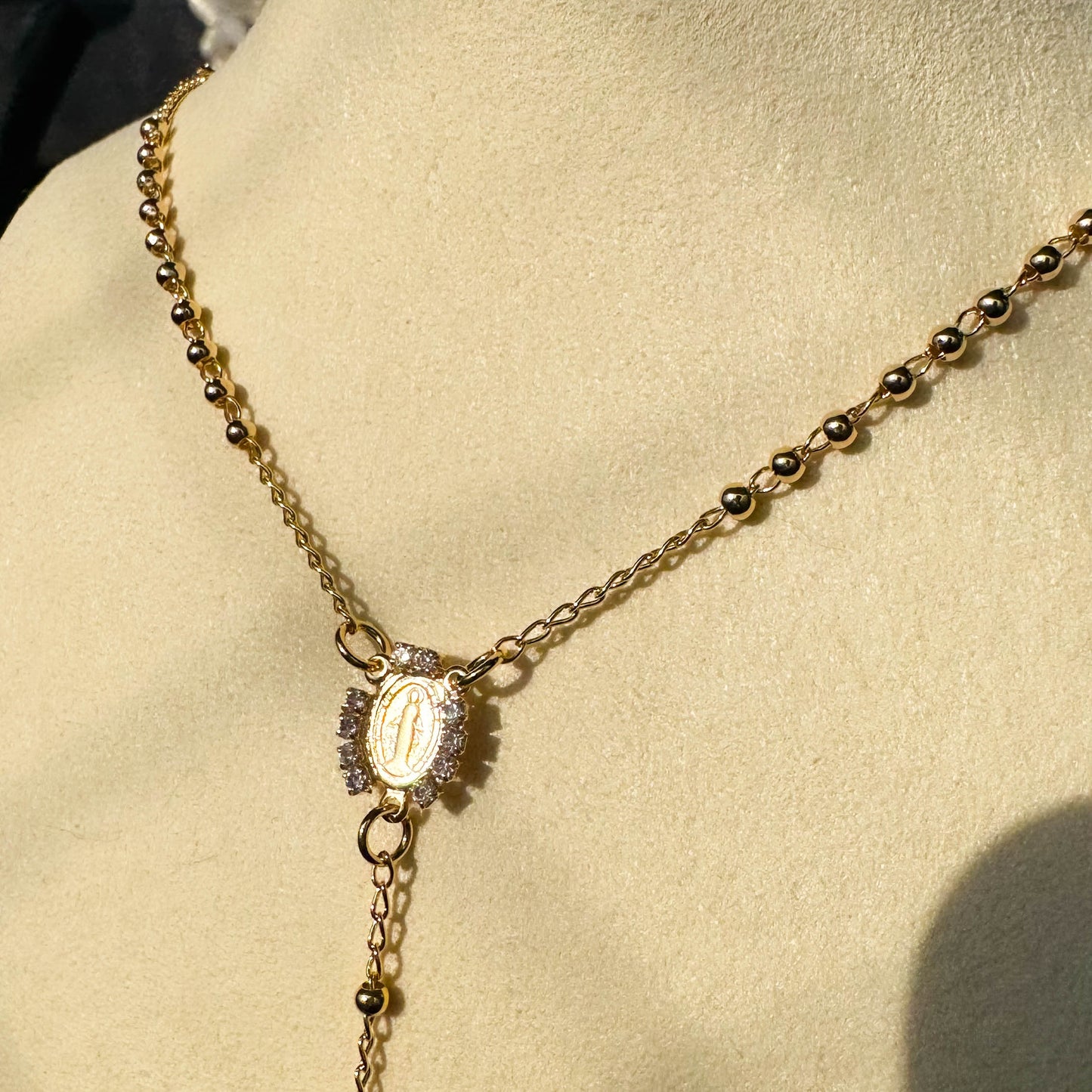 Rosario Oro Laminado 18K Balin 2mm