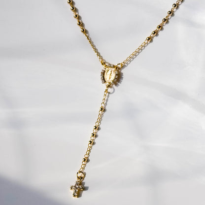 Rosario Oro Laminado 18K Balin 2mm
