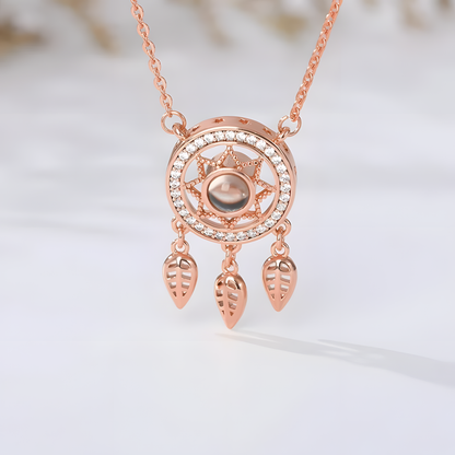 Desteyante Collar Atrapa sueños Te Amo en 100 Idiomas