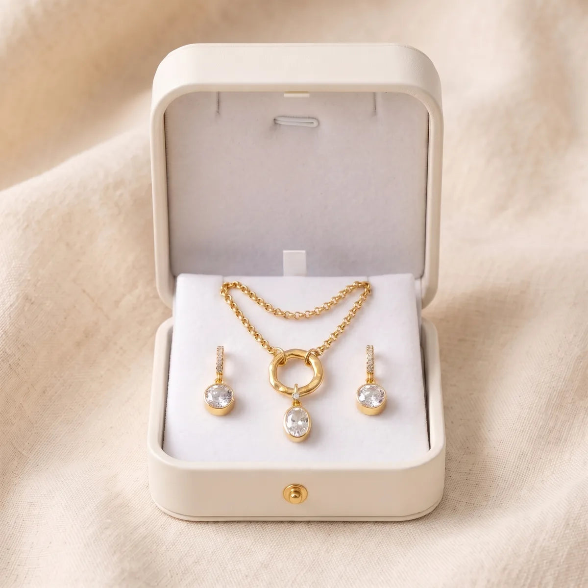 Set Piedra de Destino Abril Diamante