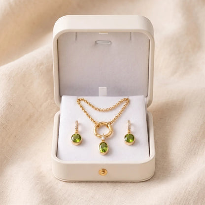 Set Piedra de Destino Agosto Peridoto